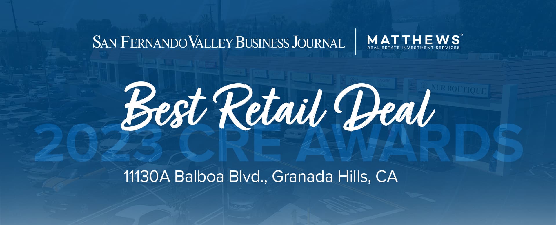 2023 CRE Best Retail Deal Award featured image 