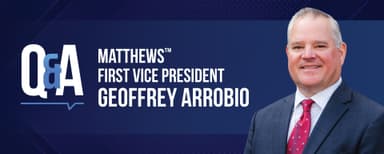 Q&A: Geoffrey C. Arrobio | Matthews™ First Vice President image