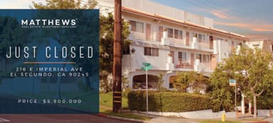 Matthews™ Arranges the Sale of $5.9M Multifamily Property in El Segundo image