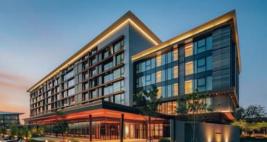 Image of a hotel for the hospitality outlook article