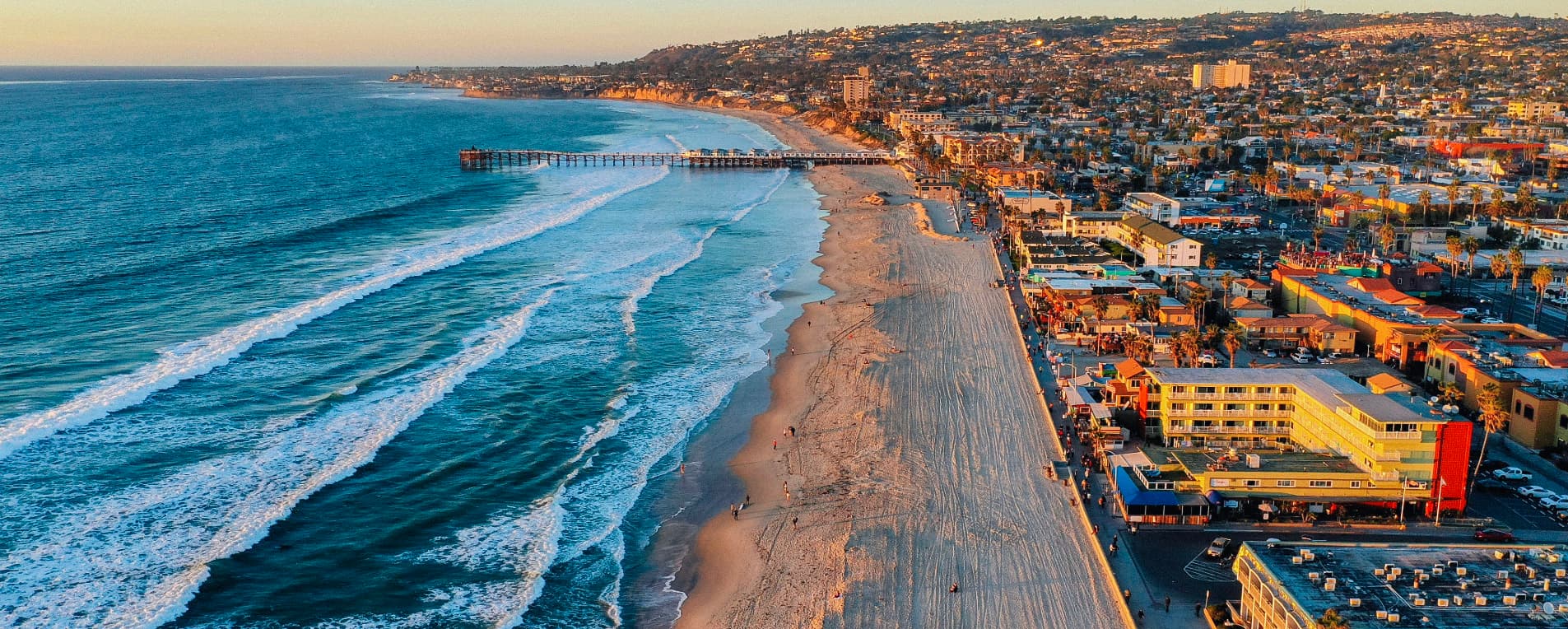Image of San Diego beach for the San Diego development report