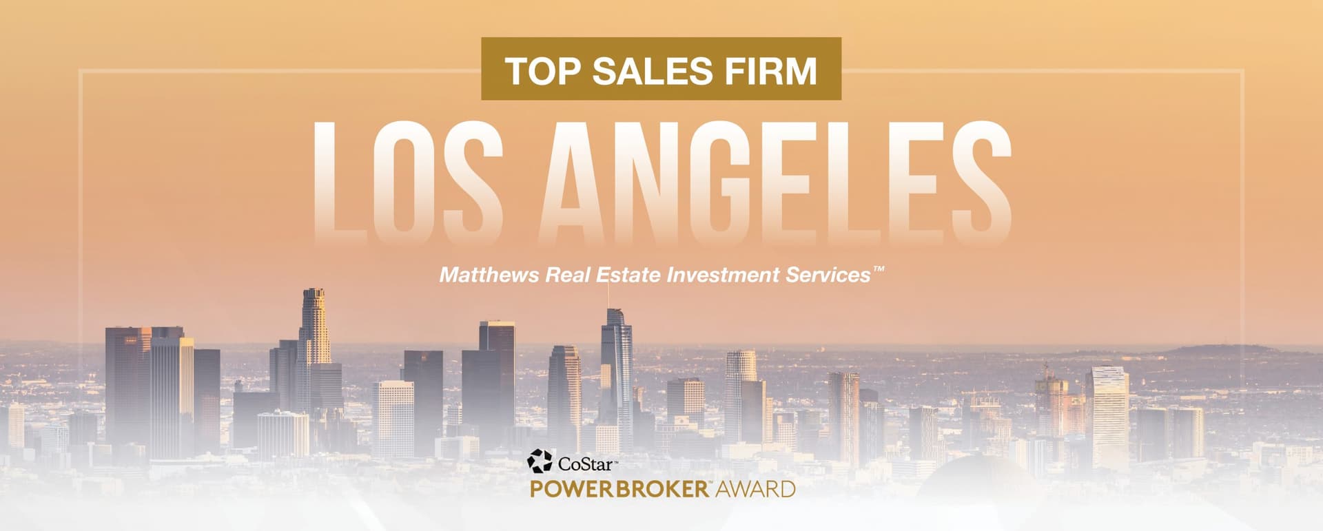CoStar Awards Matthews™ Top Sales Firm in LA featured image