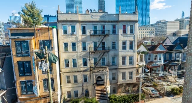 Pre-war multifamily apartment building at 70 Tonnele Ave in Journal Square Jersey City multifamily apartment sale