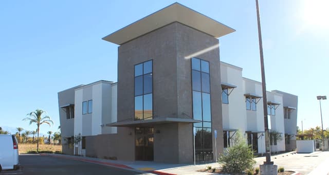 Exterior of the medical office building at 22270 Eucalyptus Avenue in Moreno Valley, California, financed through a Matthews Capital Markets medical office building loan