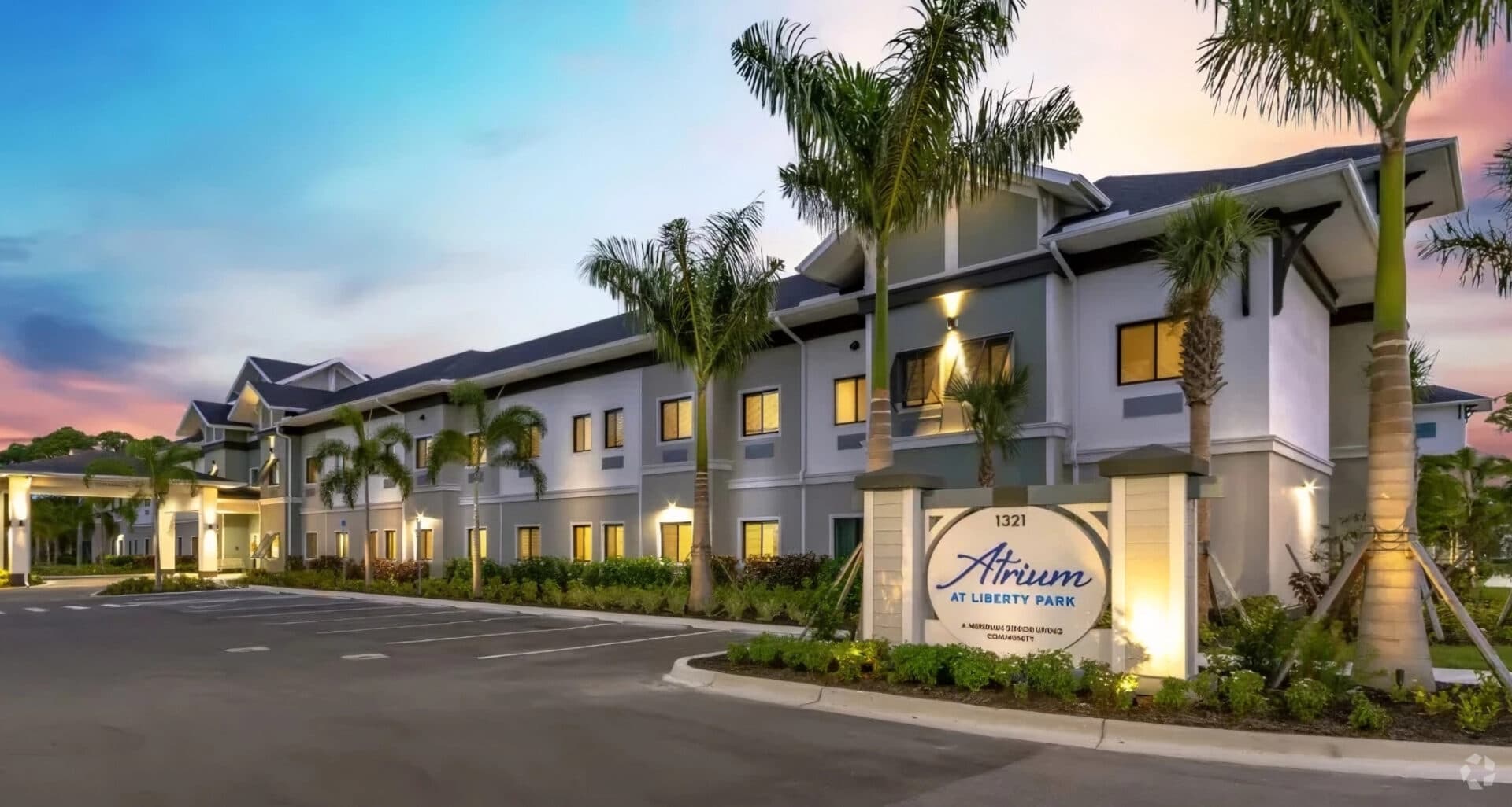 Atrium at Liberty Park senior housing community in Cape Coral, Florida