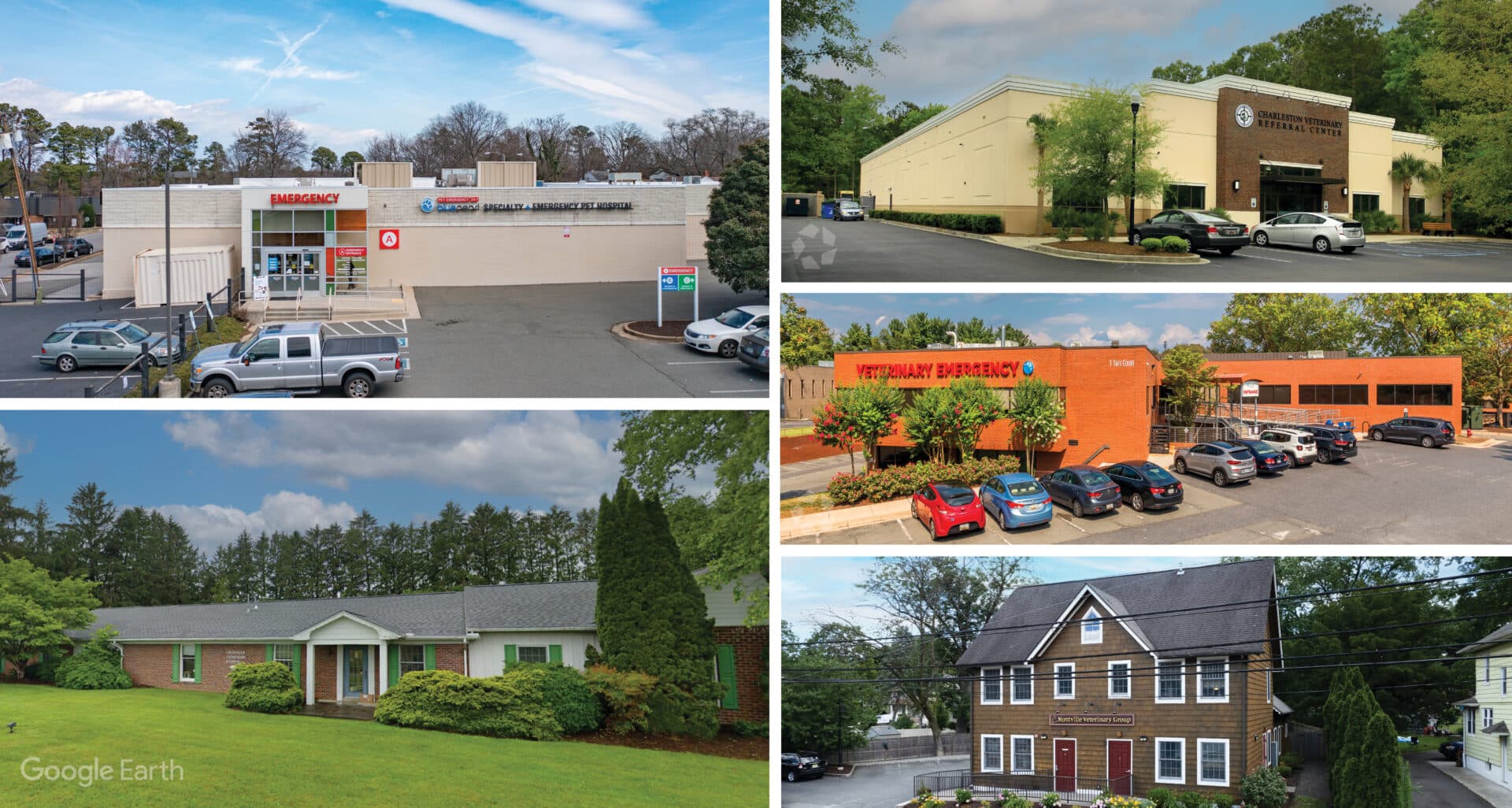 Veterinary hospital building from the multi-state veterinary portfolio sale brokered by Matthews