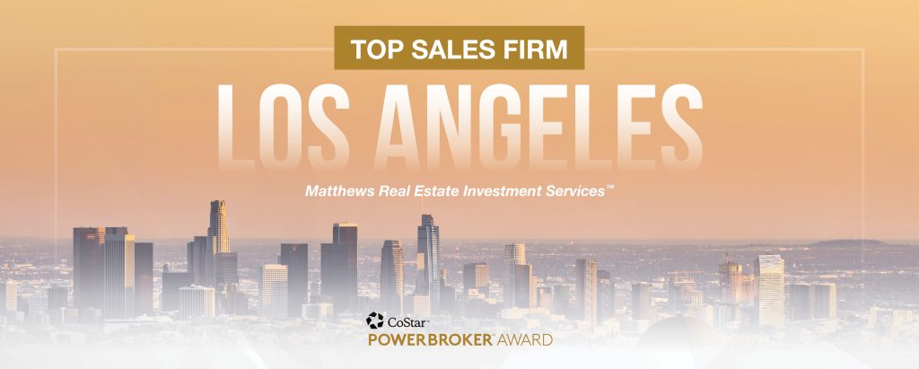 CoStar Awards Matthews™ Top Sales Firm in LA